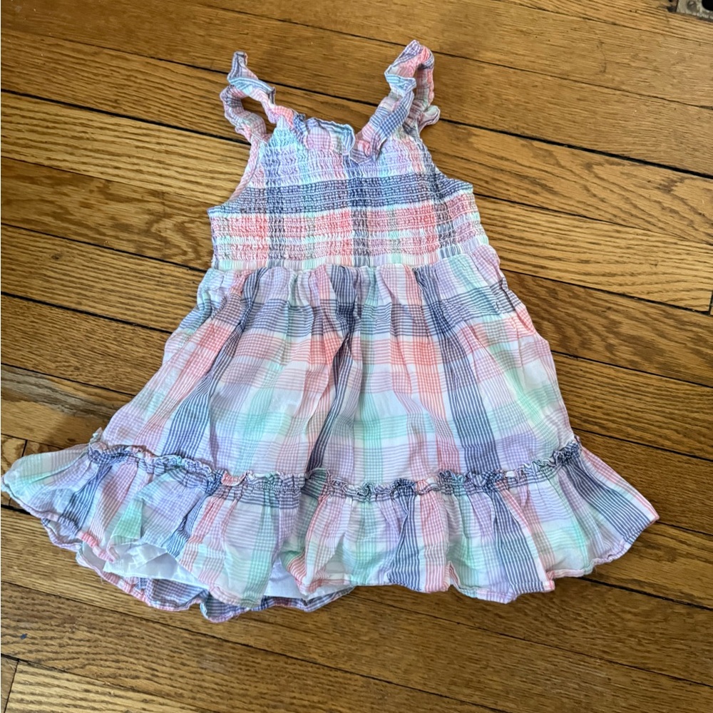 Crewcuts Plaid Ruffle Dress - Size 2
